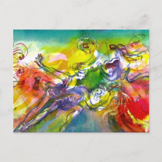 ITALIEN CARNIVAL / Dance,Music,Theater Vykort (Framsida)