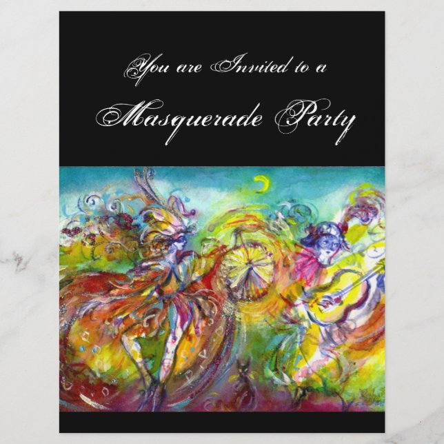 ITALIEN CARNIVAL Masquerad Boll, Dance and Music (Framsida)