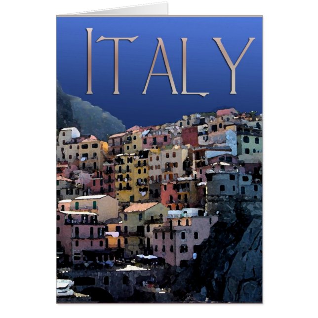 Italien - Cinque Terre Hälsningskort (Framsidan)