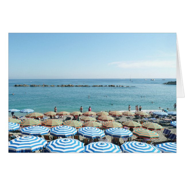 Italien, Cinque Terre, italienska Riviera, Montero Hälsningskort (Framsidan Horizontal)