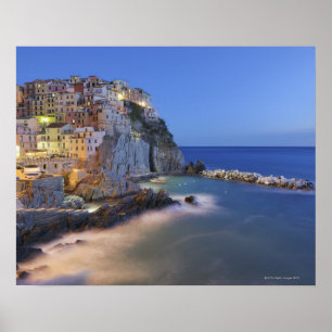 Italien Cinque Terre, LaSpezia landskap, Poster