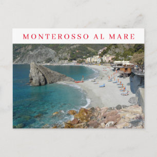 Italien Cinque Terre Monterosso utsikt vykort