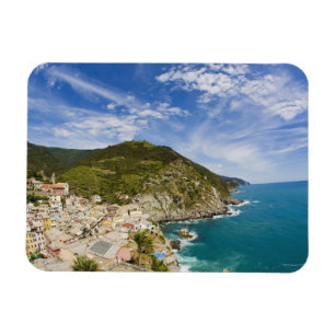 Italien, Cinque Terre, Vernazza, Kullebyggd Stad 2 Magnet