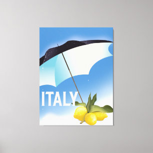 Italien Citroner Vintage reseinspirationsaffisch Canvastryck