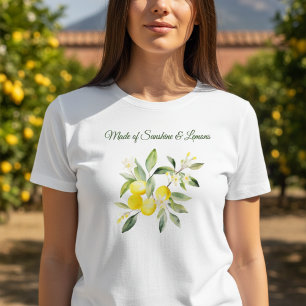 Italien Citrus i vattenfärgscitroner T Shirt