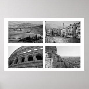 Italien Collage Poster