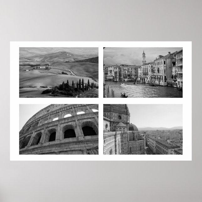 Italien Collage Poster (Framsidan)