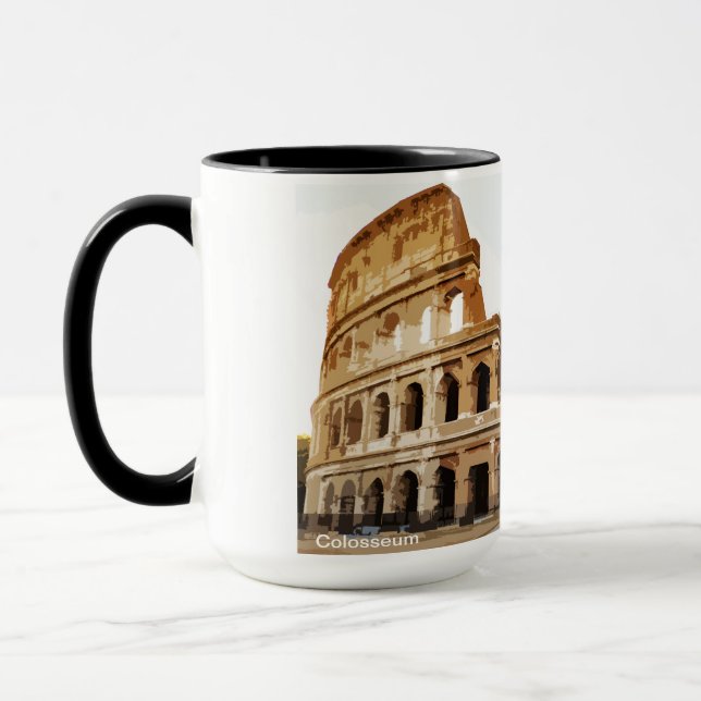 Italien Colosseum Amphitheater Rom Mugg (Vänster)