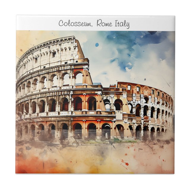 Italien Colosseum-Rom Kakelplatta (Framsidan)