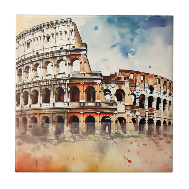 Italien Colosseum-Rom Kakelplatta (Framsidan)