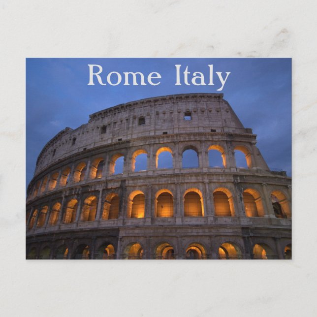 Italien Colosseum Rom Vykort (Framsida)
