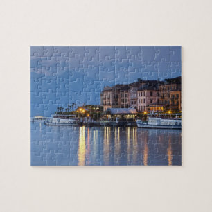 Italien, Como provins, Bellagio. Stadsvy, Pussel