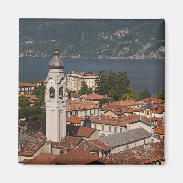 Italien, Como provins, Menaggio. Stadsvy och 2 Magnet (Framsidan)