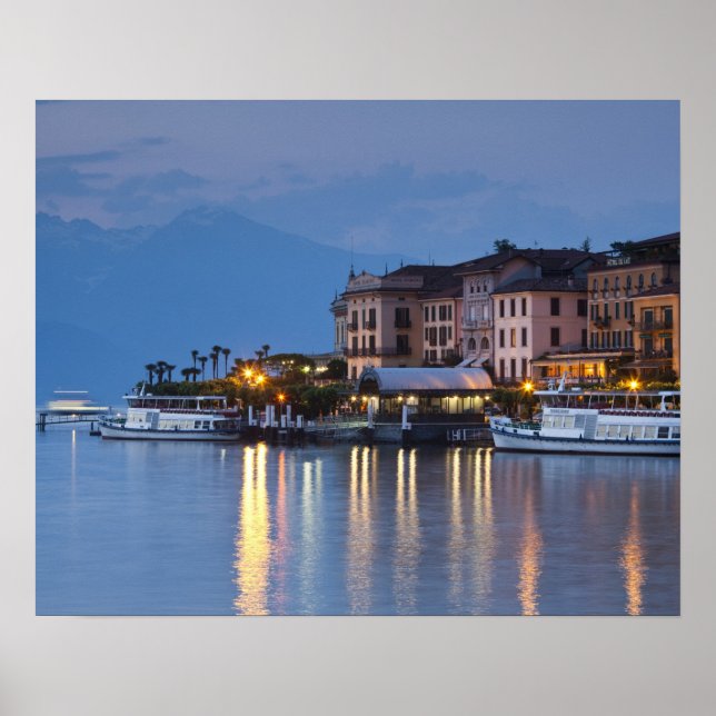 Italien, Como provinsen, Bellagio. Stadsvy, Poster (Framsidan)