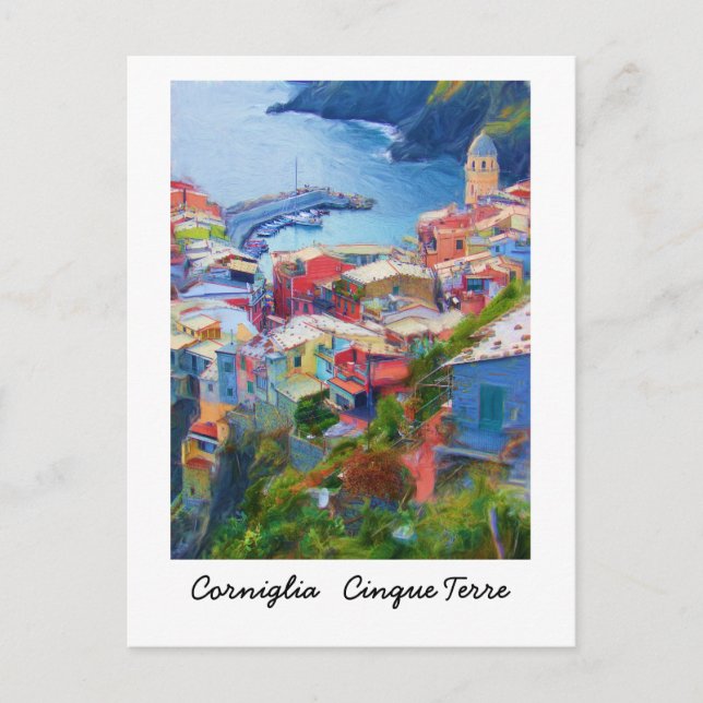 Italien Corniglia Cinque Terre Vykort (Framsida)