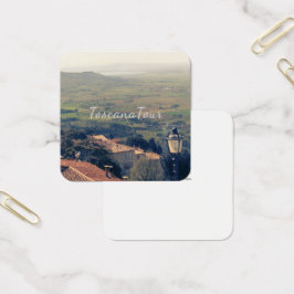Italien Cortona Tuscany Fyrkantigt Visitkort