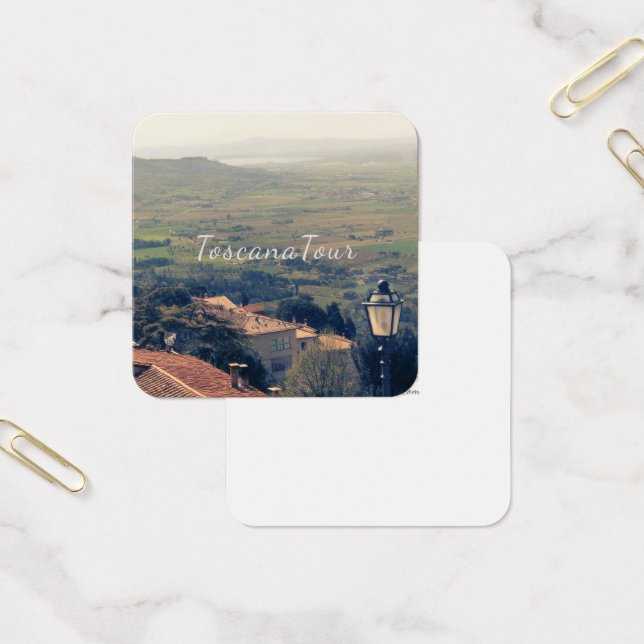 Italien Cortona Tuscany Fyrkantigt Visitkort (Kontor)