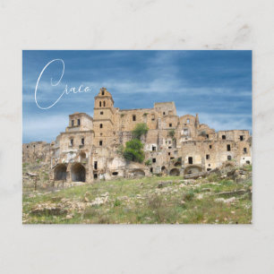 Italien Craco Ghost Town Basilicata Vykort
