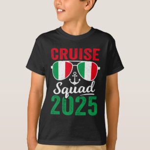 Italien Cruise Squad 2025, sommarsemestermatchning T Shirt