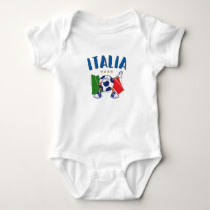 Italien Dabbing Soccer Ball Flagga 4 stjärnor T Shirt