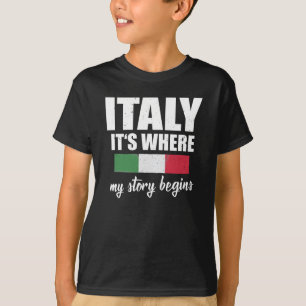 Italien där artikeln börjar italienska t shirt