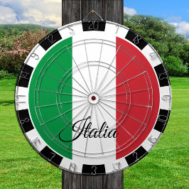 Italien Dartboard och italienska Flagga/spelbord Darttavla