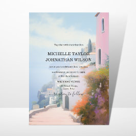 Italien Destination Wedding Capri Cinque Terre Inbjudningar