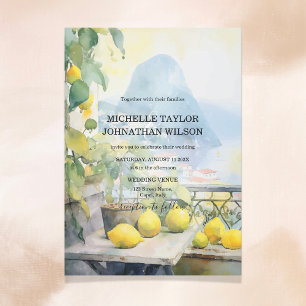 Italien Destination Wedding Capri Cinque Terre Inbjudningar