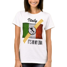 Italien Det är i min DNA-härd Italienska Flagga Ro