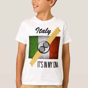 Italien Det är i min DNA-molekyl Italienska Flagga T Shirt