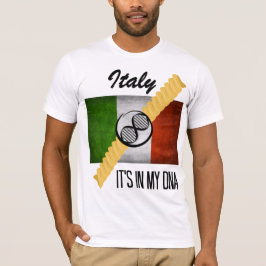Italien Det är i min DNA-molekyl Italienska Flagga T Shirt