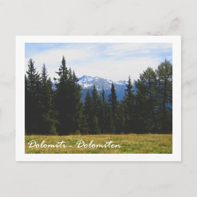 Italien, Dolomiter Vykort (Framsida)