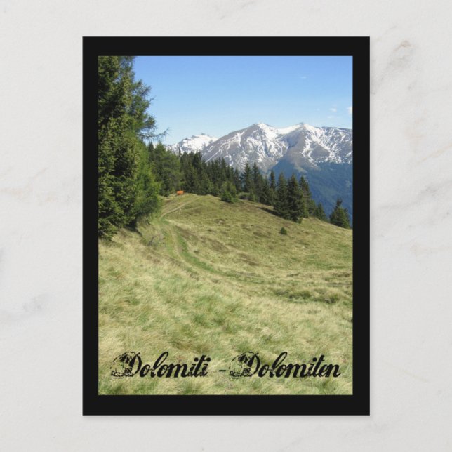 Italien, Dolomiter Vykort (Framsida)