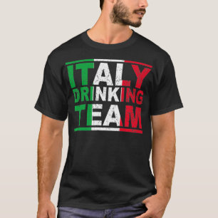 Italien Drinking Team Italiana Beerlogist Whiskey  T Shirt