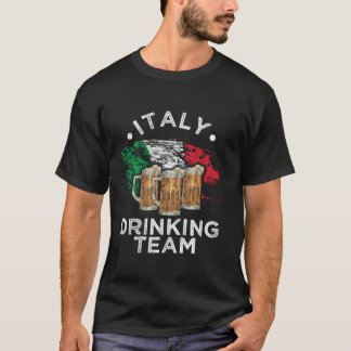 Italien Drinking Team Italiana Beerlogist Whiskey T Shirt