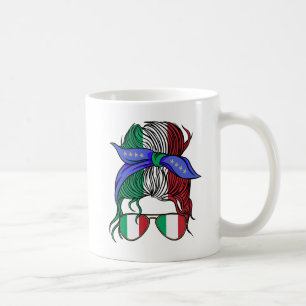 Italien-elak med italiensk Flagga Kaffemugg