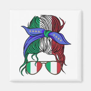Italien-elak med italiensk Flagga Magnet