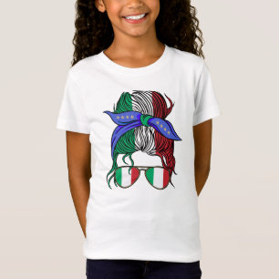 Italien-elak med italiensk Flagga T Shirt