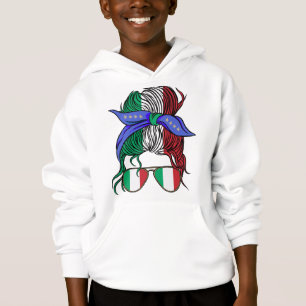 Italien-elak med italiensk Flagga T Shirt