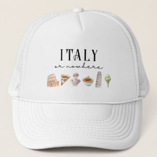 Italien eller ingenstans italiensk inspirerad resa keps