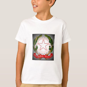 Italien Emblem Mörk Kant Tröja