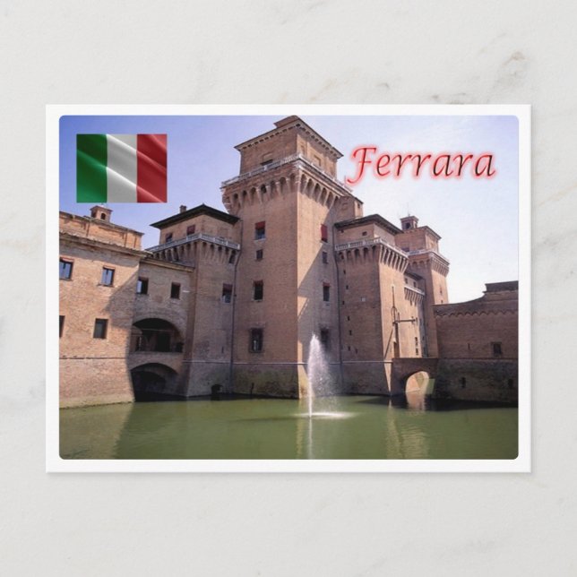 Italien - Emilia Romagna - Ferrara - Extern vy - Vykort (Framsida)