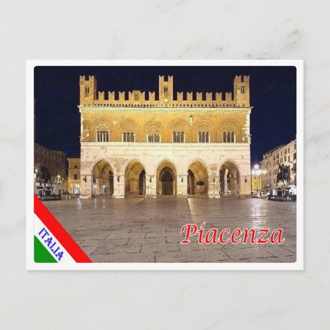 Italien - Emilia Romagna - Piacenza - Vykort (Framsida)