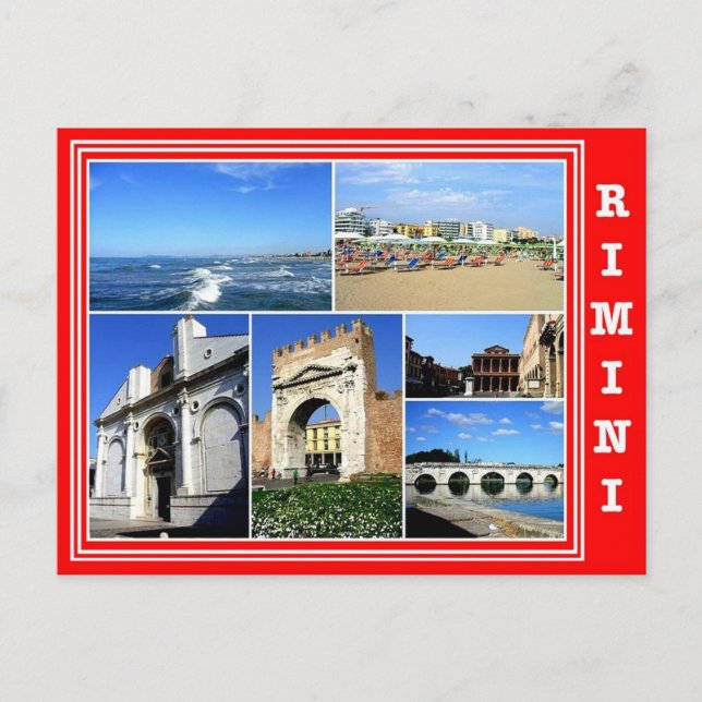 Italien - Emilia Romagna - Rimini - Mosaic - Vykort (Framsida)