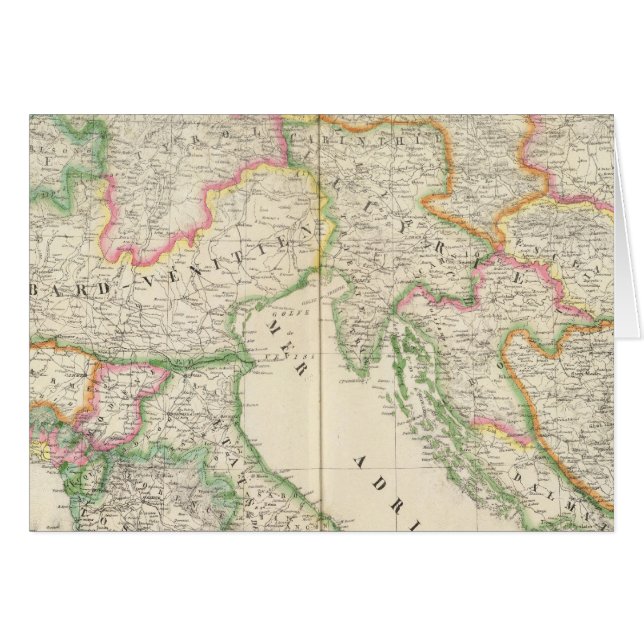 Italien Europa 20 Hälsningskort (Framsidan Horizontal)