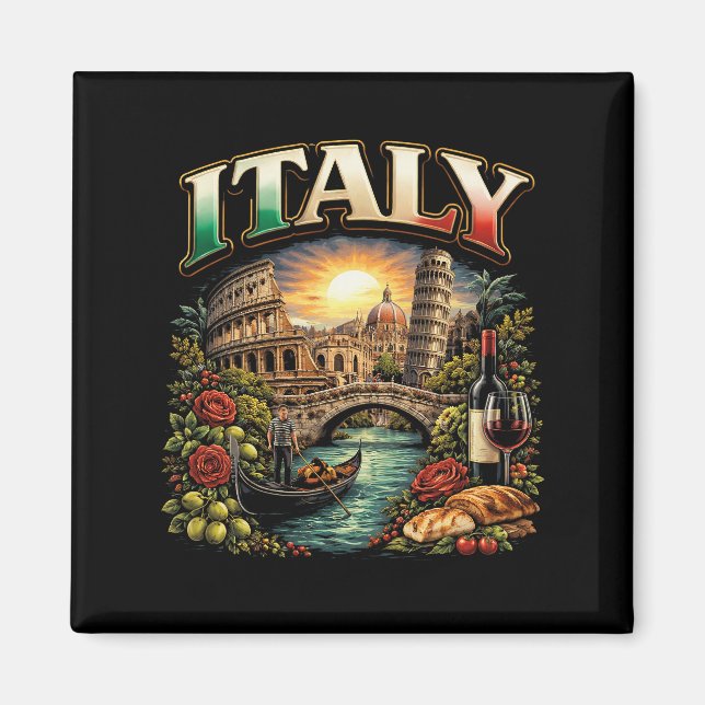Italien Evigt Magnet (Framsidan)