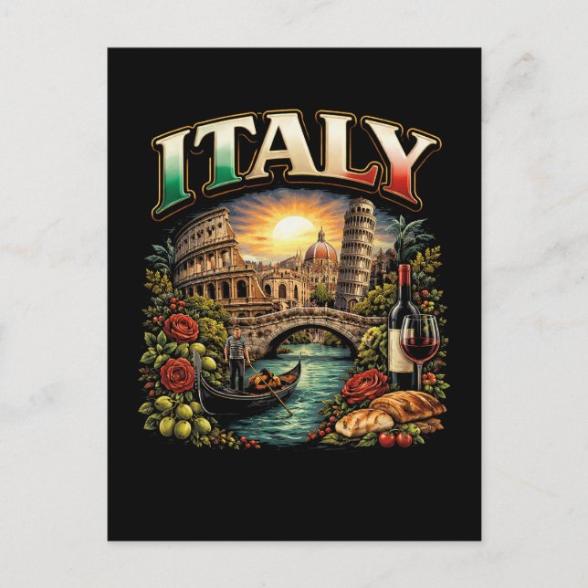 Italien Evigt Vykort (Framsida)