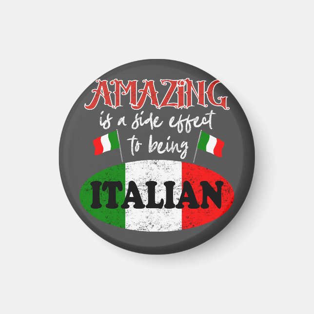 Italien Fantastisk Italienska Proud Funny Sarkasti Magnet (Framsidan)