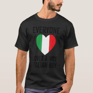Italien Flagga Alla Kärlek en trevlig italiensk po T Shirt