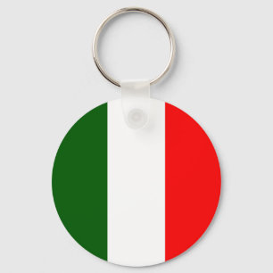 Italien Flagga av hög kvalitet Nyckelring